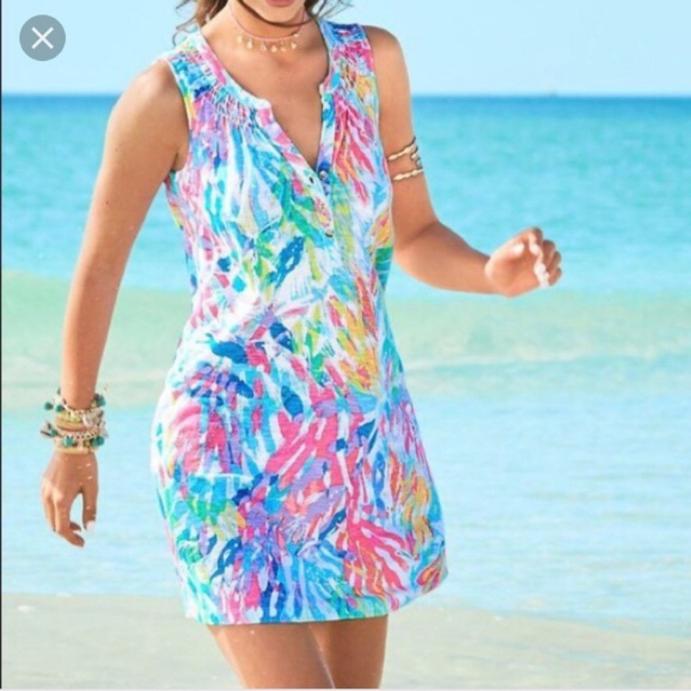 NWT XS Lilly Pulitzer Sparkling Sands Essie Dress